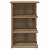 vidaXL Dressoir 35x35x55 cm bewerkt hout artisanaal eikenkleur