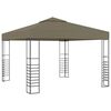 vidaXL Tuinpaviljoen 180 g/m&sup2; 3x3 m taupe