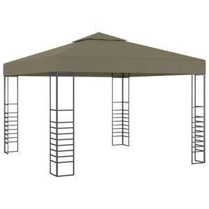 vidaXL Tuinpaviljoen 180 g/m&sup2; 3x3 m taupe