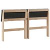 vidaXL Gestoffeerd hoofdbord Donkergrijs 160 cm Massief grenenhout