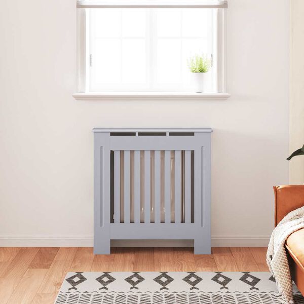 vidaXL Radiatorombouw 78 cm MDF grijs