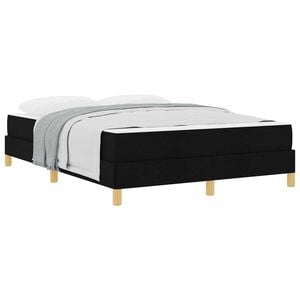 vidaXL Boxspringbed met matras Zwart 160 x 200 cm Stof