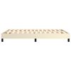 vidaXL Boxspring bed kunstleer cr&egrave;mekleurig 140x190 cm