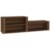 vidaXL Schoenenkast 150x35x45 cm bewerkt hout bruin eikenkleur