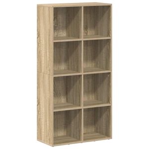 vidaXL Boekenkast/dressoir 66x30x130 cm bewerkt hout sonoma eikenkleur