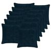 vidaXL Kussensloop 12 st HOUTEN Marineblauw 45 x 45 cm