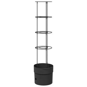 vidaXL Tomatenkweker Zwart &Oslash; 32 x 127 cm PP