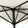 vidaXL Balkonparasol half met aluminium paal 300x155 cm zandkleurig