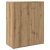 vidaXL Dressoir 60x30x75 cm bewerkt hout artisanaal eikenkleur