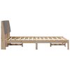 vidaXL Bedframe met hoofdeinde Bruin 120 x 190 cm Massief grenenhout