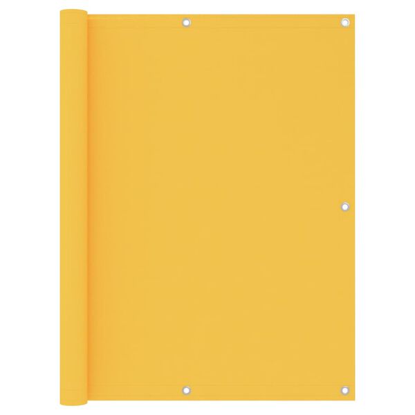 vidaXL Balkonscherm 120x500 cm oxford stof geel