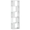 vidaXL Boekenkast 5-laags 45x23,5x162,5 cm bewerkt hout wit
