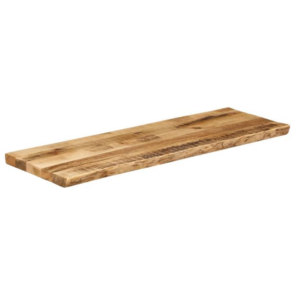 vidaXL Tafelblad met natuurlijke rand 140x40x2,5 cm massief mangohout