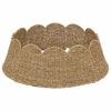 vidaXL Kerstboomkraag Rond Naturel &Oslash; 75 x 25 cm Zeegras