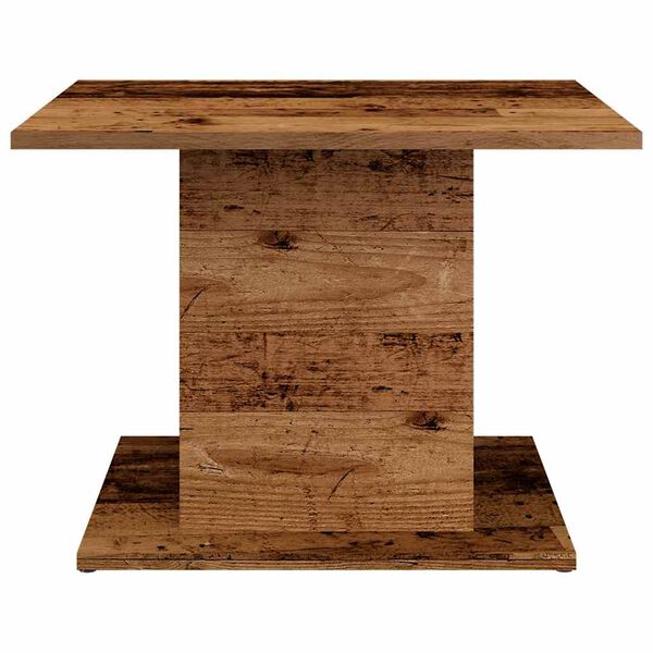 vidaXL Salontafel 55,5x55,5x40 cm bewerkt hout oud houtkleurig