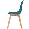 vidaXL Eetkamerstoelen 4 st kunststof turquoise