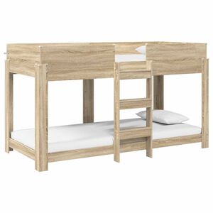 vidaXL Bunk Bed voor Kinderen Sonoma Eiken 100 x 190 cm Bewerkt hout