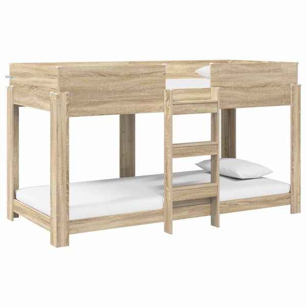 vidaXL Bunk Bed voor Kinderen Sonoma Eiken 100 x 190 cm Bewerkt hout