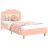 vidaXL Bedframe voor kinderen met hoofdbord Roze 80 x 160 cm
