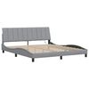 vidaXL Bedframe zonder matras "Hanko" stof lichtgrijs 180x200 cm