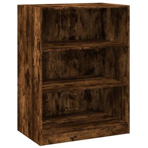 vidaXL Kledingkast 77x48x102 cm bewerkt hout gerookt eikenkleurig