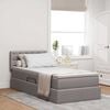 vidaXL Opbergbed met matras met matras Taupe 90 x 200 cm Bewerkt hout