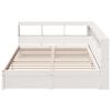 vidaXL Bed met boekenkast zonder matras grenenhout wit 150x200 cm