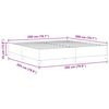 vidaXL Boxspringbed Donkergrijs 200 x 200 cm Fluweel
