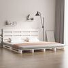 vidaXL Bedframe zonder matras massief grenenhout wit 160x200 cm