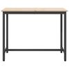 vidaXL Tafel Naturel 100 x 50 x 77 cm Engineered hout en staal