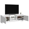 vidaXL Tv-meubel met LED-verlichting 120x30x36 cm hoogglans wit