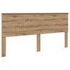 vidaXL Hoofdbord met hoofdeinde Artisan Eiken 200 cm Bewerkt hout