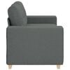 vidaXL Loveseat bank 160x77x82 cm stof donkergrijs