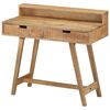 vidaXL Bureau 100x45x90 cm massief ruw mangohout