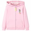 vidaXL Kindervest met capuchon en rits 92 roze