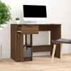 vidaXL Bureau 100x50x75 cm bewerkt hout bruin eikenkleur