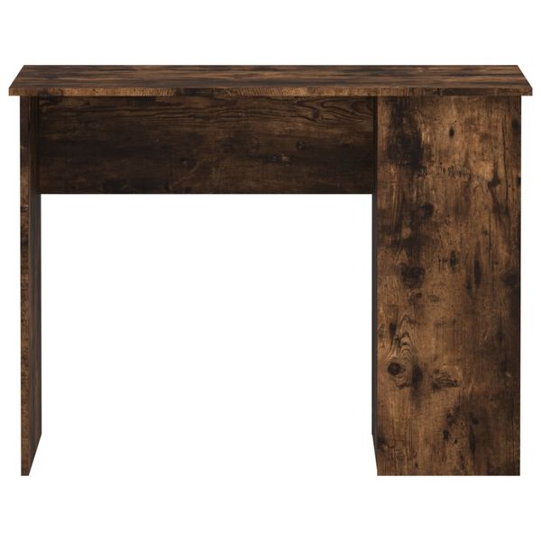 vidaXL Bureau 100x55x75 cm bewerkt hout gerookt eikenkleurig
