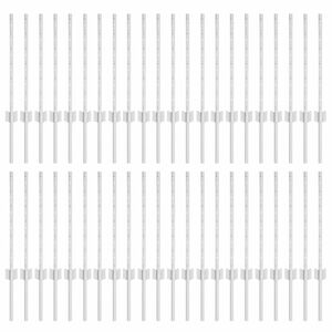 vidaXL Ingelaten hekpost 44 pcs Zilverkleurig 100 cm