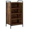 vidaXL Schoenenkast 51 x 36,5 x 93 cm Bewerkt hout Gerookt eiken