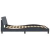 vidaXL Bedframe "Dover" 140x190 cm fluweel donkergrijs