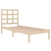 vidaXL Bedframe massief hout 75x190 cm
