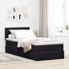 vidaXL Ottoman bed met matras 80x200cm fluweel zwart