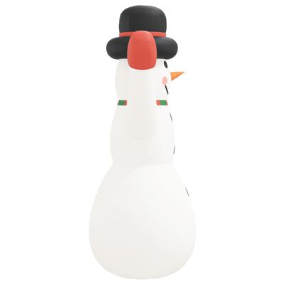 vidaXL Sneeuwpop opblaasbaar met LED's 370 cm