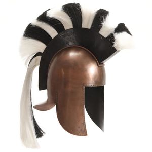 vidaXL Soldatenhelm Grieks replica LARP staal koperkleurig