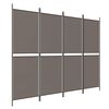 vidaXL Kamerscherm met 4 panelen 200x200 cm stof antracietkleurig