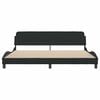 vidaXL Bedframe "Dover" 200x200 cm fluweel zwart