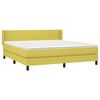 vidaXL Boxspring met matras stof groen 180x200 cm