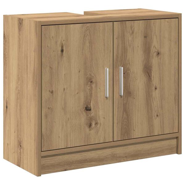 vidaXL Badkamer Kast Artisan Eiken 63 x 29 x 55 cm Bewerkt hout