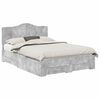 vidaXL Bedframe met hoofdeinde Beton Grijs 140 x 200 cm Bewerkt hout
