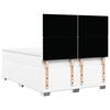 vidaXL Boxspring met matras kunstleer wit 140x200 cm